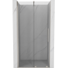 Mexen Velar sliding shower door 100 cm, transparent, brushed nickel - 871-100-000-01-97