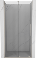 Mexen Velar sliding shower door 120 cm, transparent, brushed nickel - 871-120-000-01-97