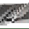 Mexen Velar sliding shower door 140 cm, transparent, brushed nickel - 871-140-000-01-97