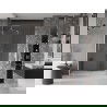 Mexen Velar sliding shower door 140 cm, transparent, brushed nickel - 871-140-000-01-97