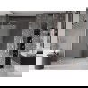 Mexen Velar sliding shower doors 140 cm, frost, brushed nickel - 871-140-000-31-97