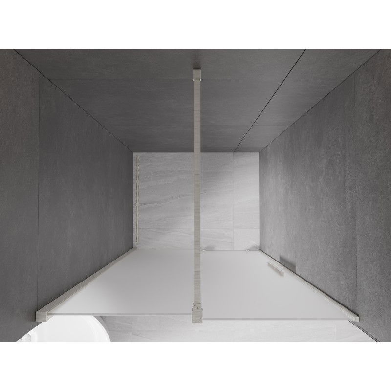 Mexen Velar sliding shower doors 100 cm, frost, brushed nickel - 871-100-000-31-97