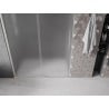Mexen Velar sliding shower door 140 cm, frost, brushed nickel - 871-140-000-31-97