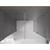 Mexen Velar sliding shower door 150 cm, frost, brushed nickel - 871-150-000-31-97