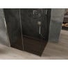 Mexen Omega sliding shower cabin 110 x 80 cm, graphite, chrome - 825-110-080-01-40