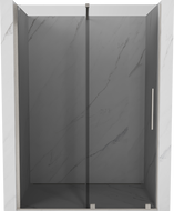 Mexen Velar sliding shower door 150 cm, graphite, brushed nickel - 871-150-000-41-97