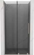 Mexen Velar sliding shower door 120 cm, graphite, brushed nickel - 871-120-000-41-97