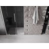 Mexen Velar sliding shower door 120 cm, graphite, brushed nickel - 871-120-000-41-97