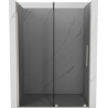 Mexen Velar sliding shower door 160 cm, graphite, brushed nickel - 871-160-000-41-97