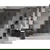 Mexen Velar Duo sliding shower door 140 cm, transparent, gun metal - 871-140-000-02-95