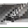 Mexen Velar Duo sliding shower doors 180 cm, transparent, gun metal - 871-180-000-02-95