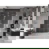 Mexen Velar Duo sliding shower door 140 cm, transparent, brushed nickel - 871-140-000-02-97