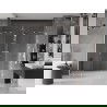 Mexen Velar Duo sliding shower door 180 cm, transparent, brushed nickel - 871-180-000-02-97