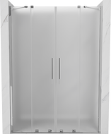 Mexen Velar Duo sliding shower door 140 cm, frosted, chrome - 871-140-000-32-01
