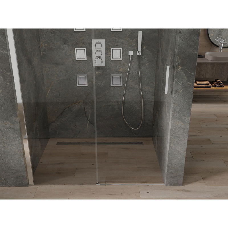 Mexen Omega sliding shower door 130 cm, transparent, chrome - 825-130-000-01-00