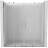 Mexen Velar Duo sliding shower door 180 cm, frosted, chrome - 871-180-000-32-01