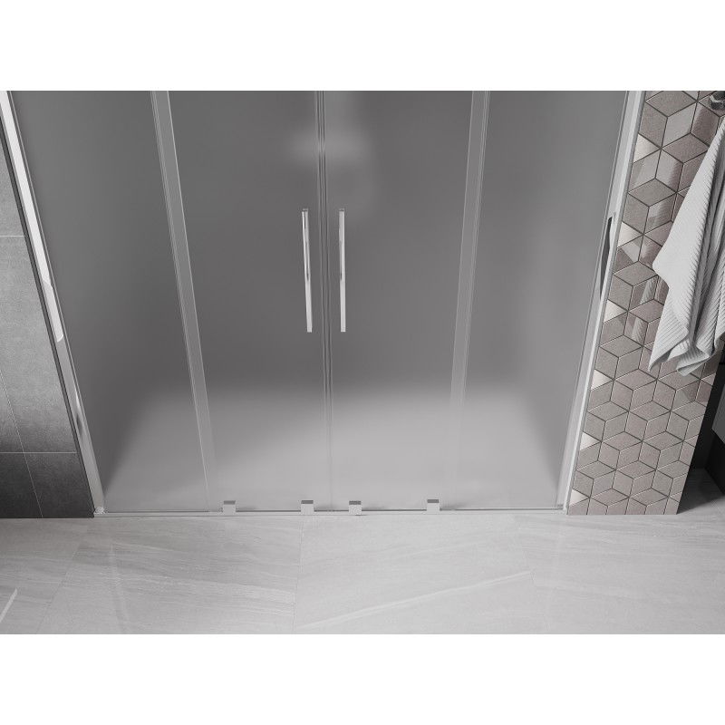 Mexen Velar Duo sliding shower doors 180 cm, frost, chrome - 871-180-000-32-01