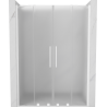 Mexen Velar Duo sliding shower door 160 cm, frosted, white - 871-160-000-32-20