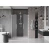 Mexen Velar Duo sliding shower door 160 cm, frosted, white - 871-160-000-32-20