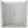 Mexen Velar Duo sliding shower doors 200 cm, frosted, gold - 871-200-000-32-50