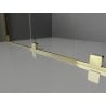 Mexen Velar Duo sliding shower doors 170 cm, frosted, gold - 871-170-000-32-50