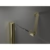 Mexen Velar Duo sliding shower doors 180 cm, frost, gold - 871-180-000-32-50