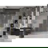 Mexen Velar Duo sliding shower door 140 cm, frost, brushed gold - 871-140-000-32-55