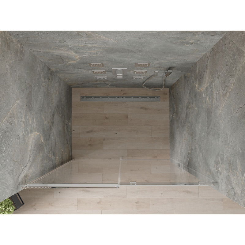 Mexen Omega sliding shower doors 100 cm, transparent, chrome - 825-100-000-01-00