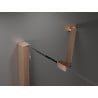 Mexen Velar Duo sliding shower door 150 cm, frost, brushed copper - 871-150-000-32-65