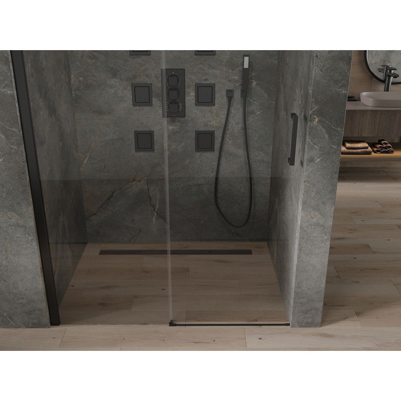 Mexen Omega Sliding Shower Doors 120 cm, Transparent, Black - 825-120-000-70-00