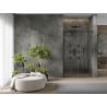 Mexen Omega sliding shower door 110 cm, Transparent, Black - 825-110-000-70-00