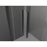 Mexen Velar Duo sliding shower door 170 cm, frost, gun metal - 871-170-000-32-95