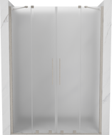 Mexen Velar Duo sliding shower doors 140 cm, frost, brushed nickel - 871-140-000-32-97