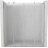 Mexen Velar Duo sliding shower door 200 cm, frost, brushed nickel - 871-200-000-32-97