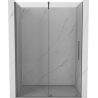 Mexen Velar sliding shower door 130 cm, transparent, gun metal - 871-130-000-01-95