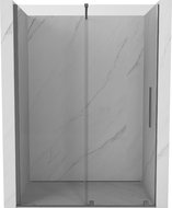 Mexen Velar sliding shower door 140 cm, transparent, gun metal - 871-140-000-01-95