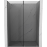 Mexen Velar sliding shower door 150 cm, graphite, gun metal - 871-150-000-41-95