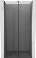 Mexen Velar sliding shower door 120 cm, graphite, brushed gun gray - 871-120-000-41-66