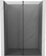 Mexen Velar sliding shower door 150 cm, graphite, brushed gun gray - 871-150-000-41-66