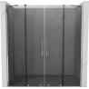 Mexen Velar Duo sliding shower door 180 cm, graphite, chrome - 871-180-000-42-01