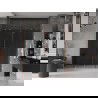 Mexen Velar Duo 200 cm Sliding Shower Door, Graphite, Brushed Copper - 871-200-000-42-65