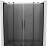 Mexen Velar Duo 200 cm Sliding Shower Doors, Graphite, Black - 871-200-000-42-70