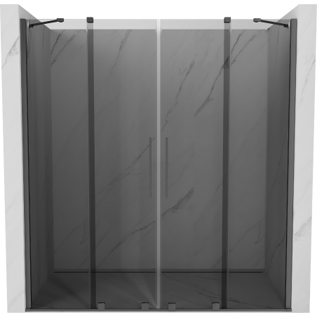 Mexen Velar Duo sliding shower doors 200 cm, graphite, gun metal - 871-200-000-42-95