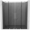 Mexen Velar Duo sliding shower door 180 cm, graphite, brushed nickel - 871-180-000-42-97