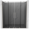Mexen Velar Duo sliding shower door 170 cm, graphite, brushed nickel - 871-170-000-42-97