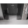 Mexen Velar Duo sliding shower door 180 cm, graphite, brushed nickel - 871-180-000-42-97