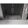 Mexen Velar Duo 180 cm sliding shower door, graphite, brushed nickel - 871-180-000-42-97