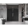 Mexen Velar Duo sliding shower doors 200 cm, graphite, brushed nickel - 871-200-000-42-97