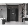 Mexen Velar Duo 180 cm sliding shower door, graphite, brushed nickel - 871-180-000-42-97