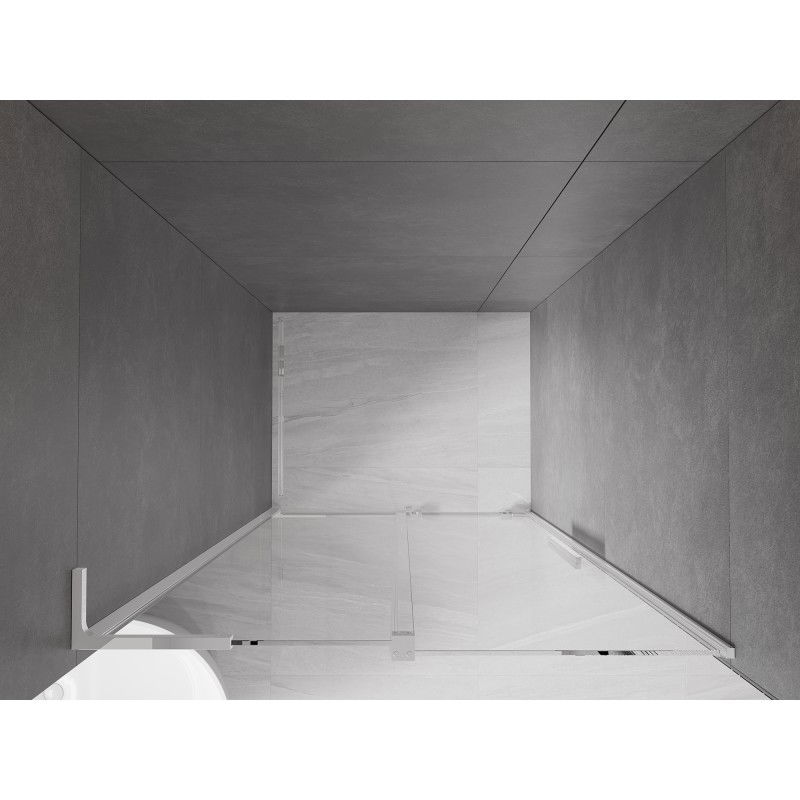 Mexen Velar L Sliding Shower Doors 90 cm, Transparent, Chrome - 871-090-003-01-01